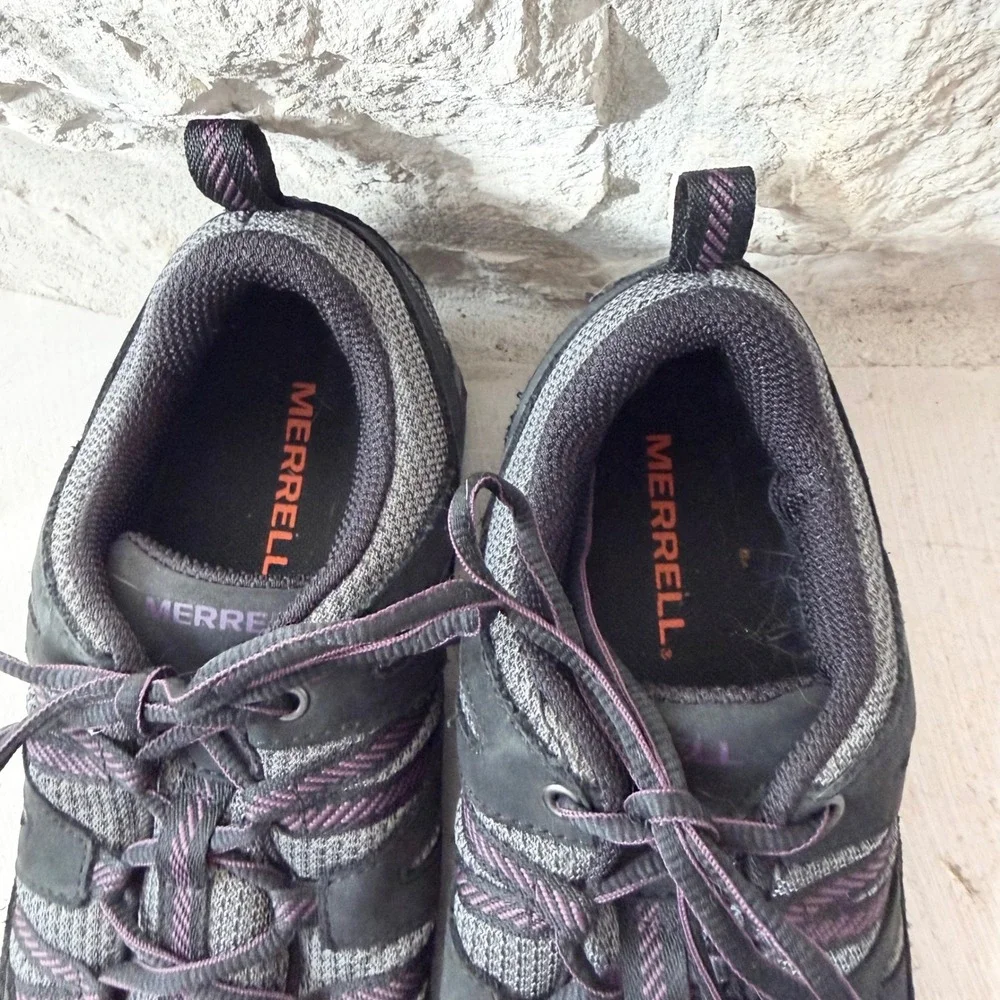 Merrell Siren Edge 3 Waterproof Hiking Shoes Womens 8W Black Purple J035326W